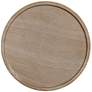 4_TOV Darcy 17 3/4"W Faux Travertine Indoor-Outdoor Modern Side Table more views