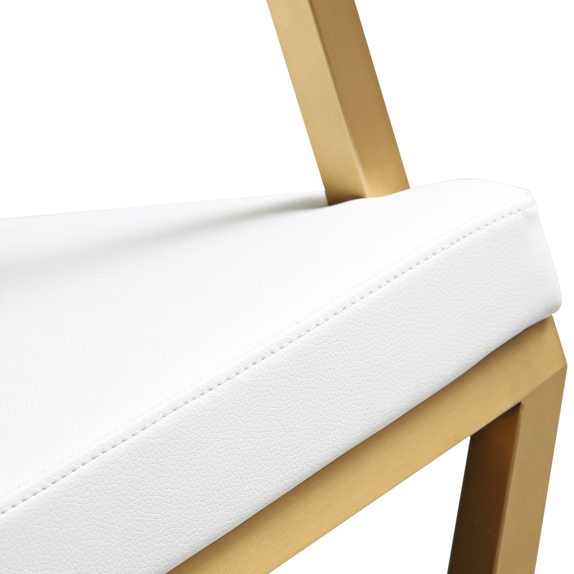 TOV Director 21 1/2" Wide White Vegan Leather Director's Chair