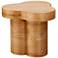 TOV Dora 23 1/2" Wide Natural Oak Wood Modern Side Table