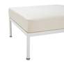3_TOV Dunes 29 1/2" Wide Cream Fabric Indoor/Outdoor Rectangular Ottoman more views