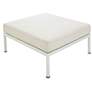 5_TOV Dunes 29 1/2" Wide Cream Fabric Indoor/Outdoor Rectangular Ottoman more views
