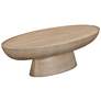2_TOV Eclipse 47 1/4" Wide Faux Travertine Indoor-Outdoor Coffee Table