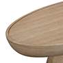 3_TOV Eclipse 47 1/4" Wide Faux Travertine Indoor-Outdoor Coffee Table more views