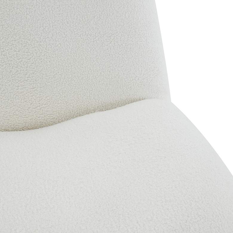 Image 2 TOV Emily 31 1/2" Wide White Boucle Fabric Modern Swivel Accent Chair more views
