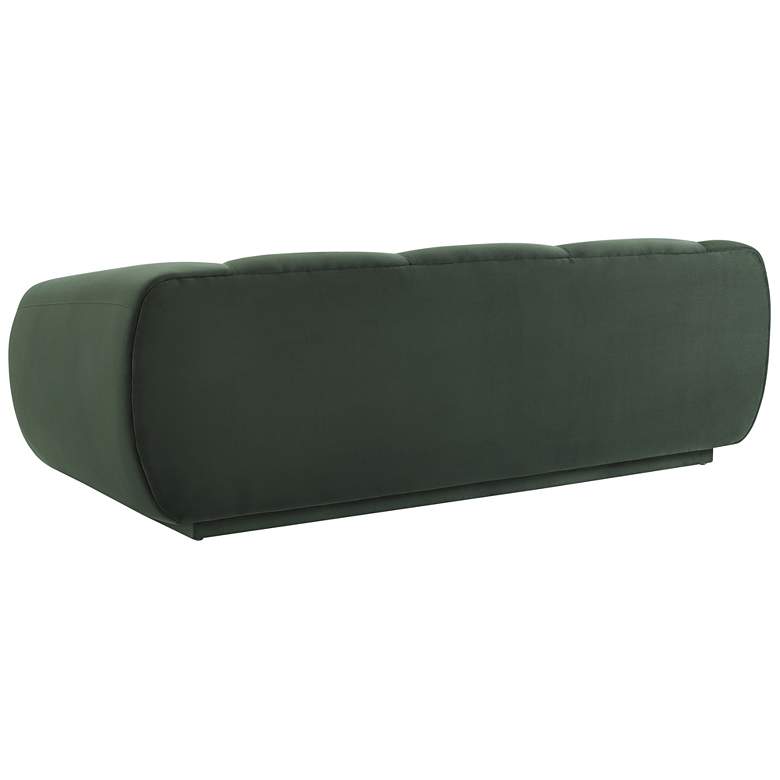 Image 5 TOV Emmet 89 3/4" Wide Modern Forest Green Velvet Fabric Sofa more views