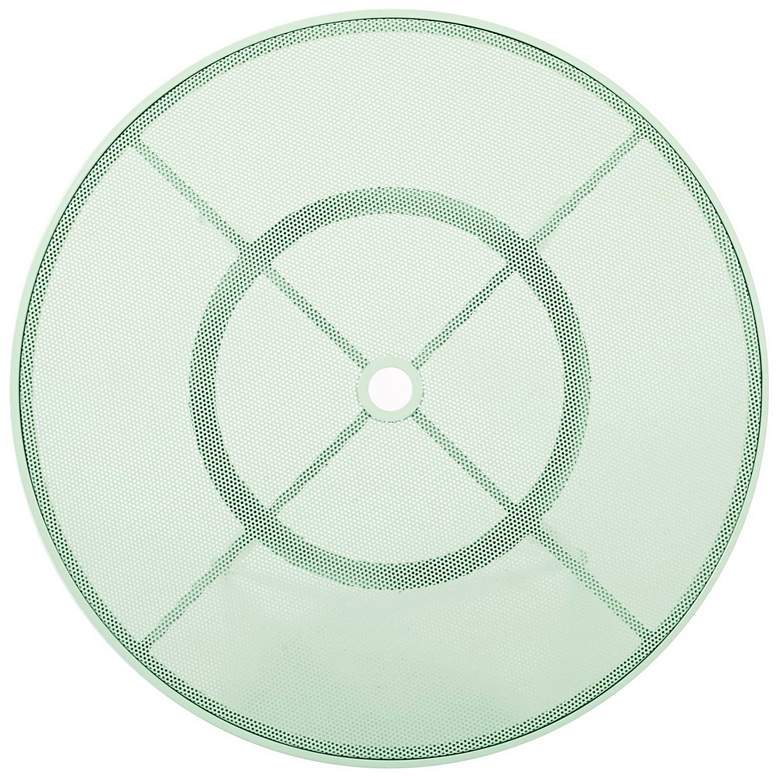 Image 2 TOV Erica 34" Wide Mint Green Wrought Iron Outdoor Coffee Table more views