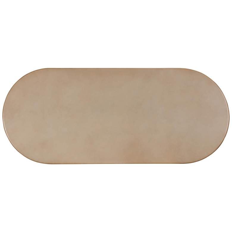 Image 4 TOV Fassa 86 3/4" Wide Terracotta Oval Indoor-Outdoor Dining Table more views