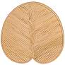 2_TOV Felicia 21 1/4" Wide Modern Natural Rattan Lilypad Side Table more views