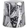 2_TOV Forma 15 1/4" Wide Modern Polished Chrome Side Table