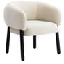 1_TOV Foxy 27 3/4" Wide Cream Basketweave Chenille Accent Chair