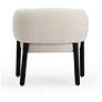 4_TOV Foxy 27 3/4" Wide Cream Basketweave Chenille Accent Chair more views