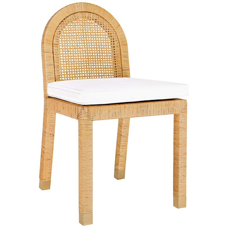 Image 1 TOV Furniture Amara 17 3/4" Wide Natural Rattan Dining Chair
