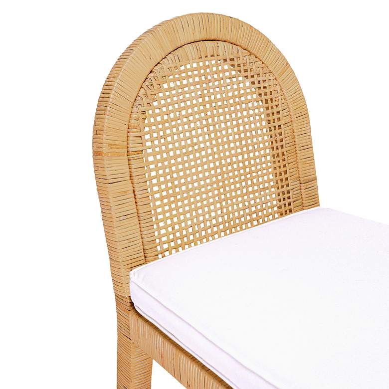 Image 2 TOV Furniture Amara 17 3/4" Wide Natural Rattan Dining Chair more views