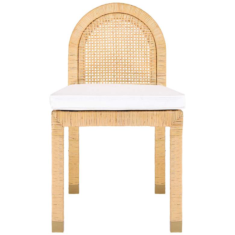 Image 3 TOV Furniture Amara 17 3/4" Wide Natural Rattan Dining Chair more views