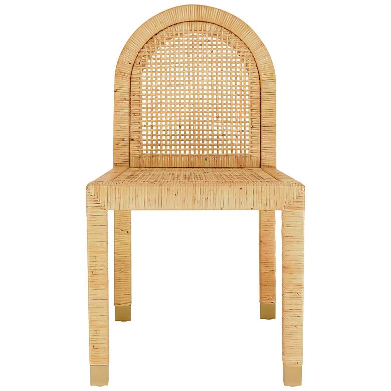 Image 5 TOV Furniture Amara 17 3/4" Wide Natural Rattan Dining Chair more views