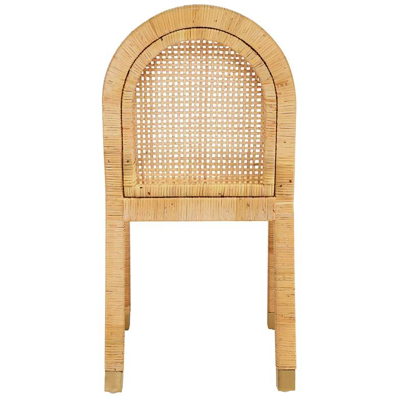 Image 6 TOV Furniture Amara 17 3/4" Wide Natural Rattan Dining Chair more views