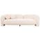 TOV Furniture Amelie 91 1/4" Wide Cream Faux Fur Modern Sofa