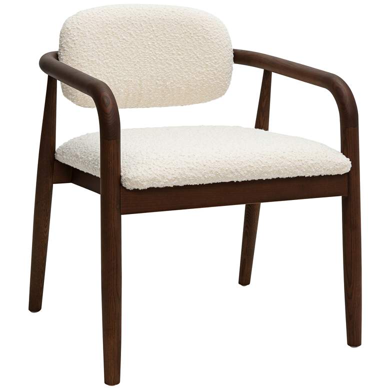 Image 1 TOV Furniture Betsy 29 1/2" Cream Boucle Fabric Dining Chair