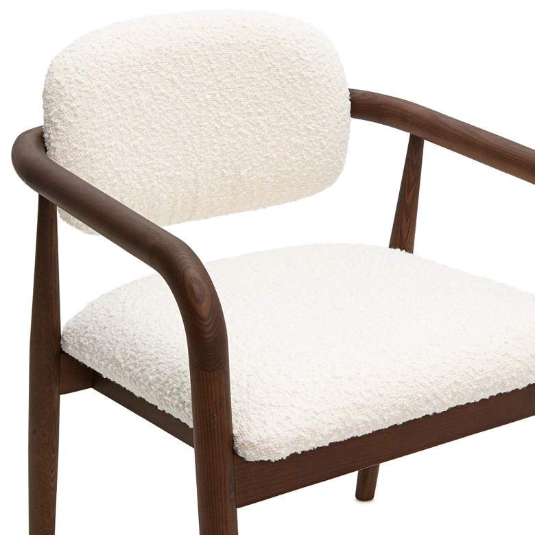 Image 2 TOV Furniture Betsy 29 1/2" Cream Boucle Fabric Dining Chair more views