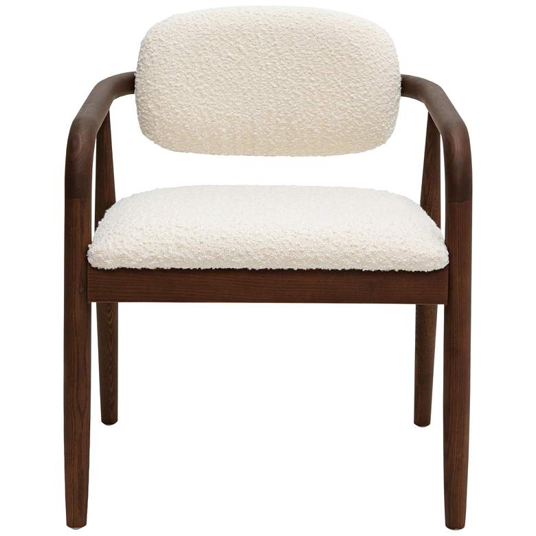 Image 3 TOV Furniture Betsy 29 1/2" Cream Boucle Fabric Dining Chair more views