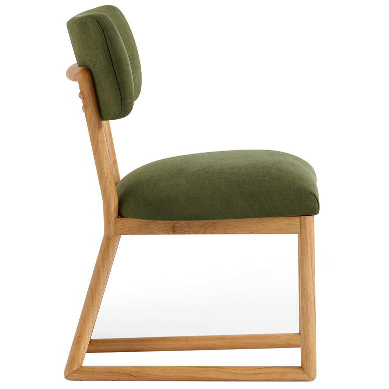Image 5 TOV Furniture Bobbie 18 3/4" Wide Green Recycled Fabric Dining Chair more views
