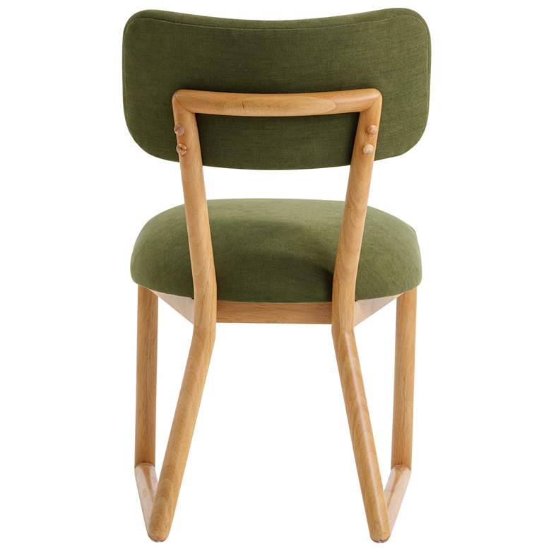 Image 6 TOV Furniture Bobbie 18 3/4" Wide Green Recycled Fabric Dining Chair more views