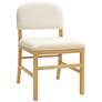 1_TOV Furniture Calla 18 1/2" Wide Cream Performance Velvet Dining Chair