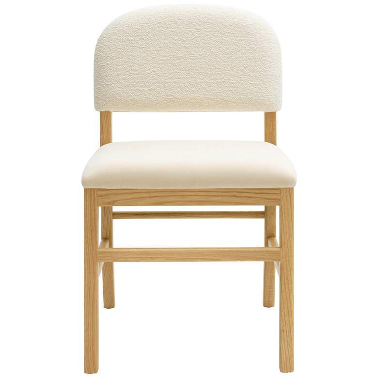 Image 3 TOV Furniture Calla 18 1/2" Wide Cream Performance Velvet Dining Chair more views