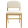 3_TOV Furniture Calla 18 1/2" Wide Cream Performance Velvet Dining Chair more views