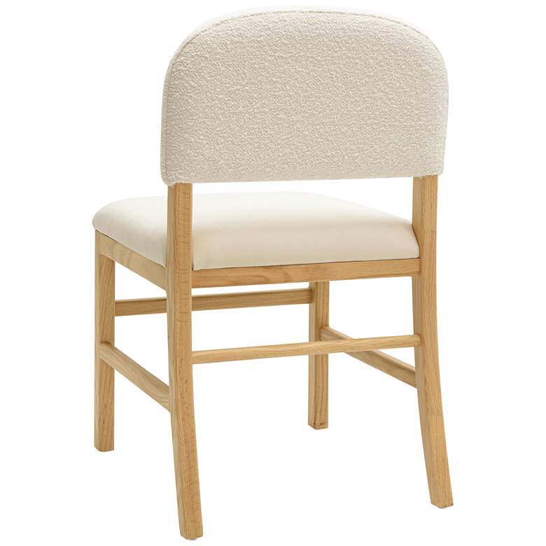 Image 4 TOV Furniture Calla 18 1/2" Wide Cream Performance Velvet Dining Chair more views