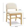 5_TOV Furniture Calla 18 1/2" Wide Cream Performance Velvet Dining Chair more views