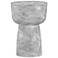 TOV Furniture Charra 14" Wide Gray Faux Marble Concrete Side Table