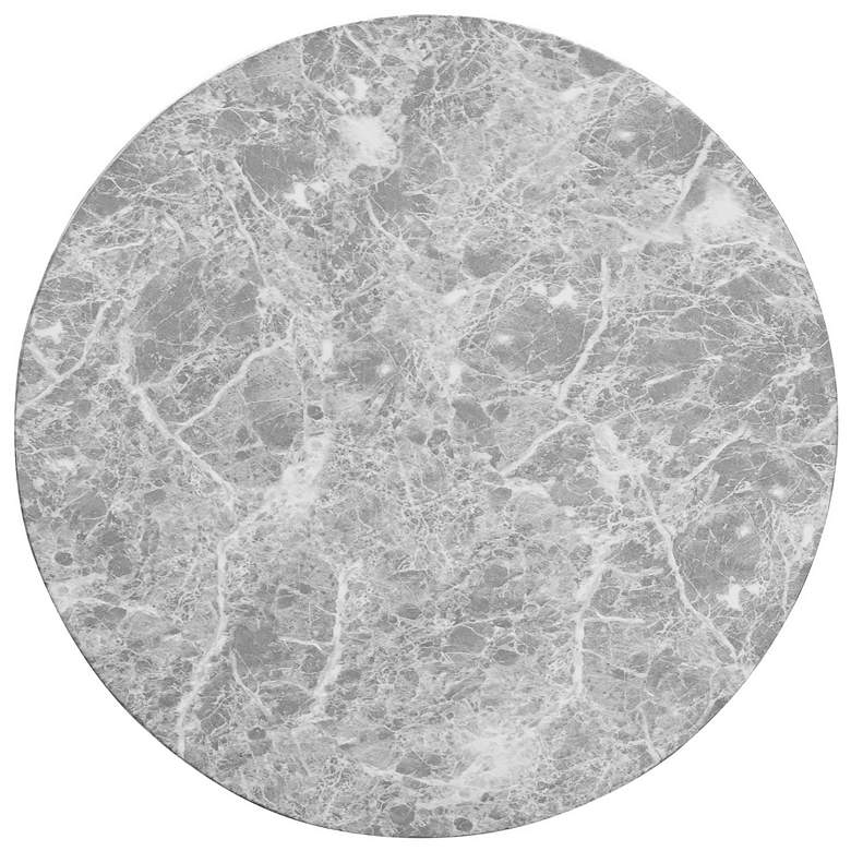 Image 2 TOV Furniture Charra 14" Wide Gray Faux Marble Concrete Side Table more views