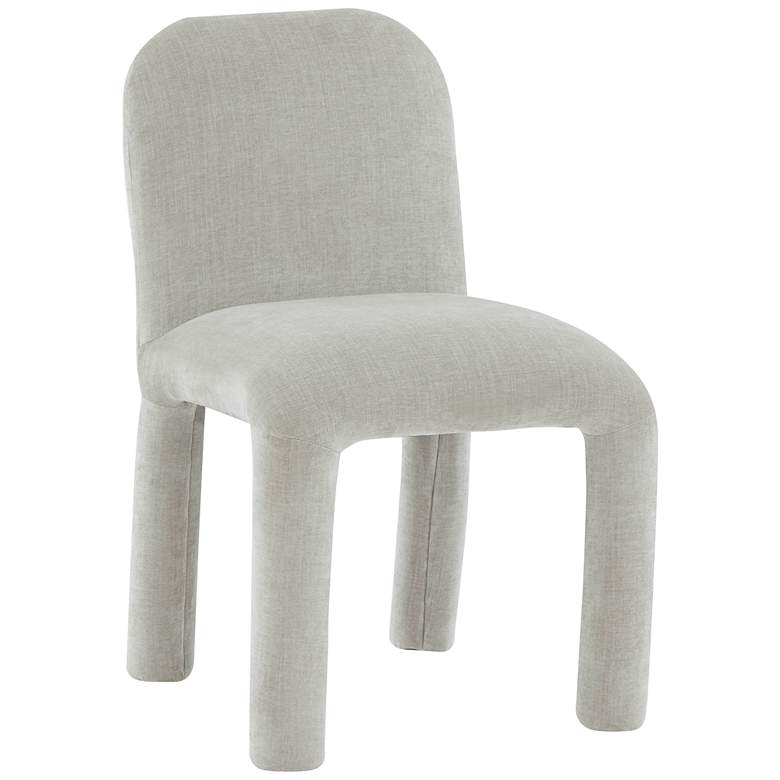 Image 1 TOV Furniture Georgia 19 3/4" Wide Light Gray Fabric Dining Chair