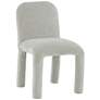 1_TOV Furniture Georgia 19 3/4" Wide Light Gray Fabric Dining Chair
