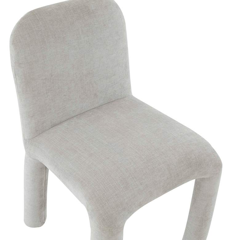 Image 2 TOV Furniture Georgia 19 3/4" Wide Light Gray Fabric Dining Chair more views