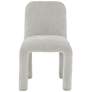 3_TOV Furniture Georgia 19 3/4" Wide Light Gray Fabric Dining Chair more views