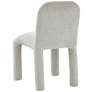 4_TOV Furniture Georgia 19 3/4" Wide Light Gray Fabric Dining Chair more views