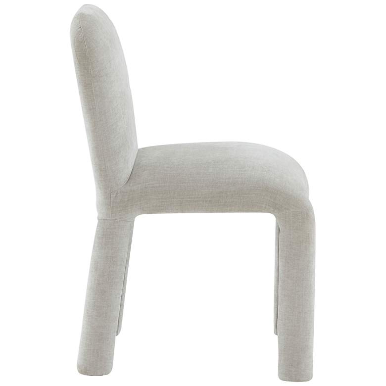 Image 5 TOV Furniture Georgia 19 3/4" Wide Light Gray Fabric Dining Chair more views