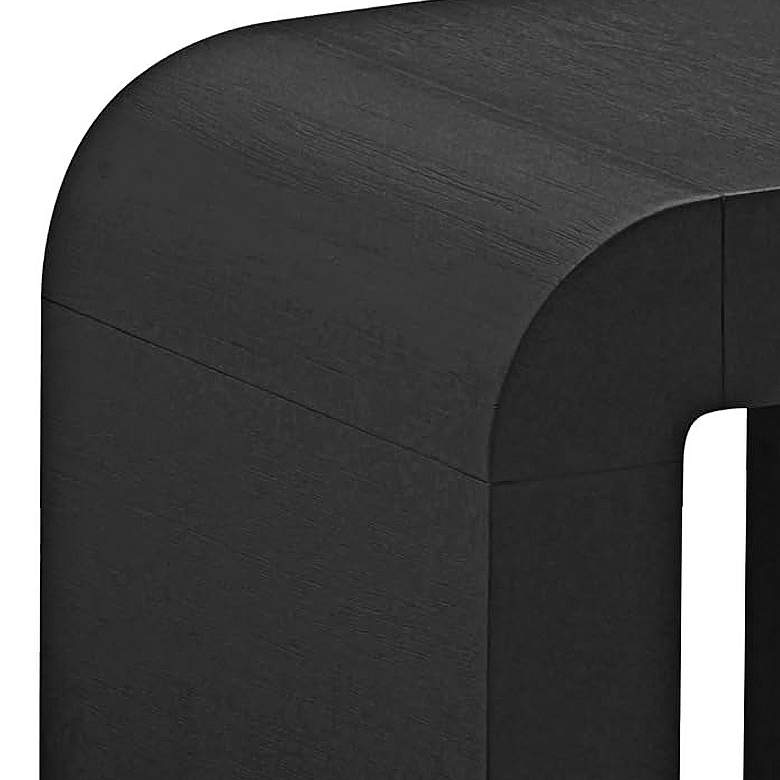 Image 2 TOV Furniture Hump 19" Wide Modern Black Wood Side Table more views