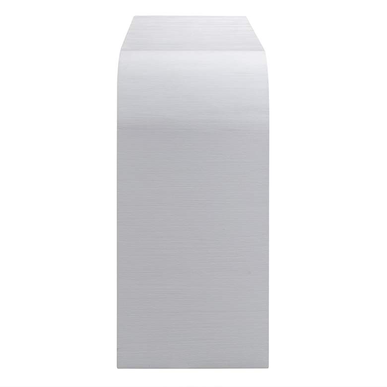 Image 6 TOV Furniture Hump 54" Wide Modern White Wood Console Table more views