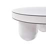 3_TOV Furniture Jasper 33" Wide Glossy White Modern Coffee Table more views