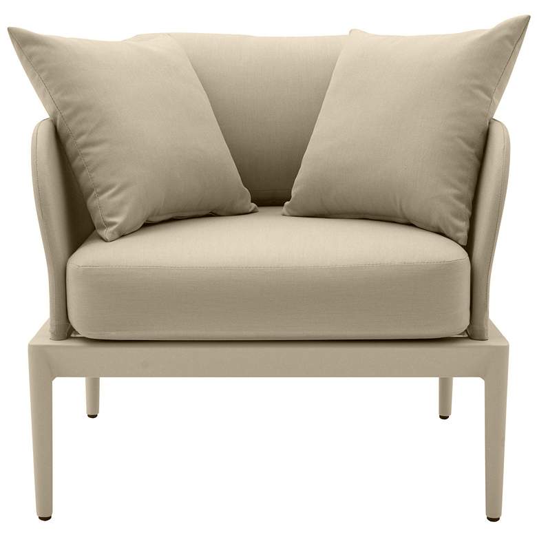 Image 3 TOV Furniture Kapri 29 1/2" Wide Taupe Fabric Outdoor Armchair more views
