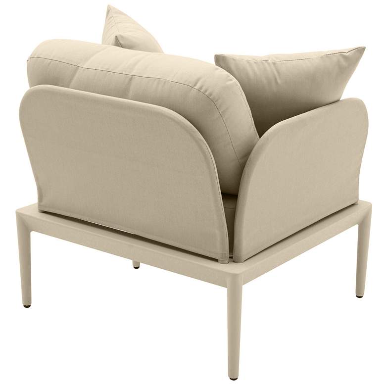 Image 4 TOV Furniture Kapri 29 1/2" Wide Taupe Fabric Outdoor Armchair more views