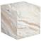 TOV Furniture Keira 15" Wide Natural Marble Side Table
