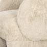 2_TOV Furniture Kiki 28" Wide Natural Vegan Shearling Accent Chair more views