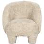 3_TOV Furniture Kiki 28" Wide Natural Vegan Shearling Accent Chair more views