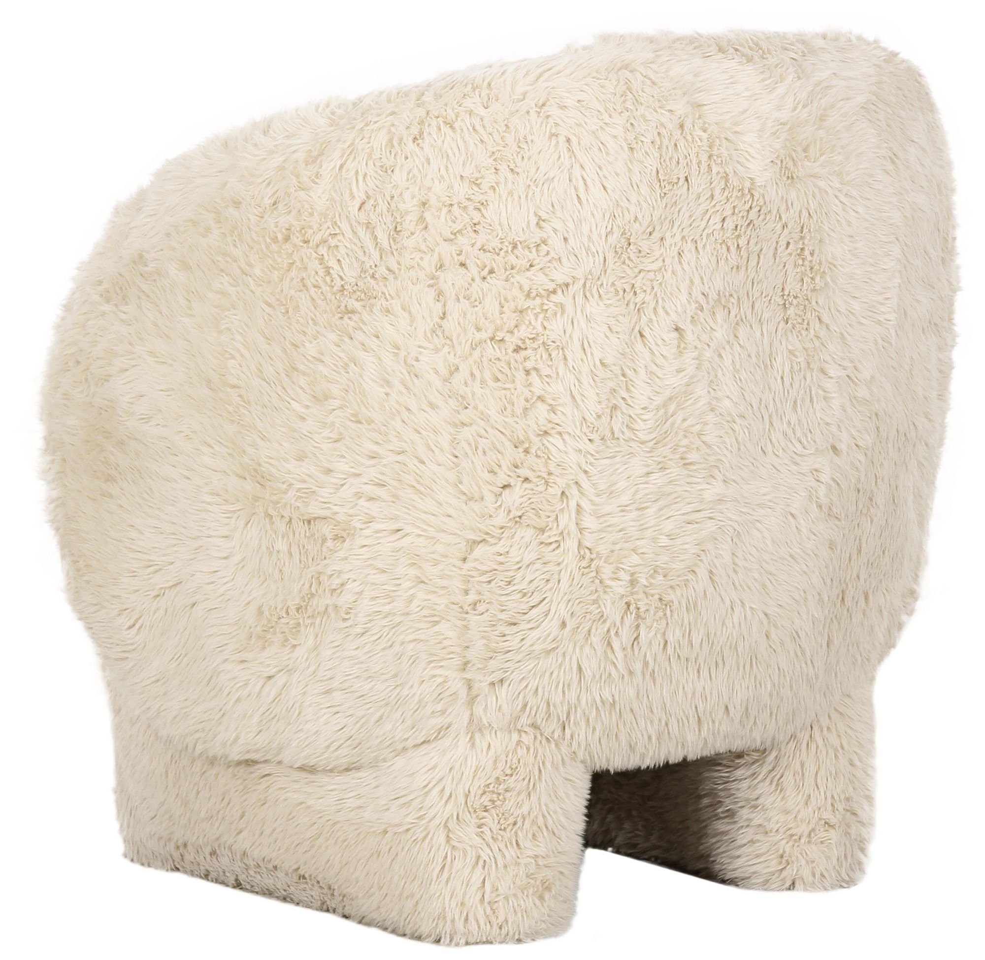 Image 4 TOV Furniture Kiki 28" Wide Natural Vegan Shearling Accent Chair more views