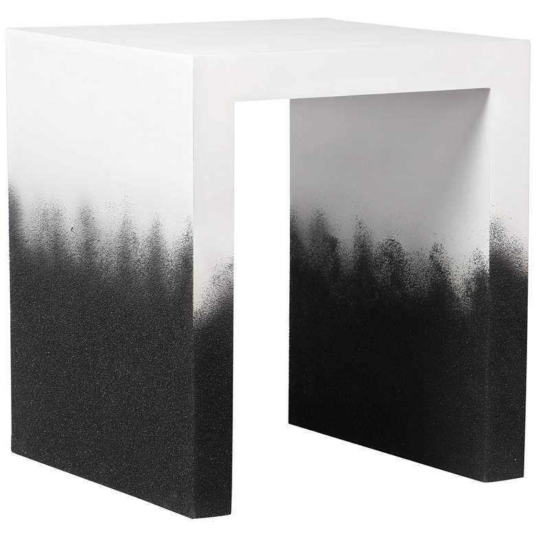 Image 3 TOV Furniture Matra 17 1/2" Wide Modern Black and White End Table