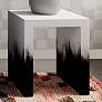 2_TOV Furniture Matra 17 1/2" Wide Modern Black and White End Table